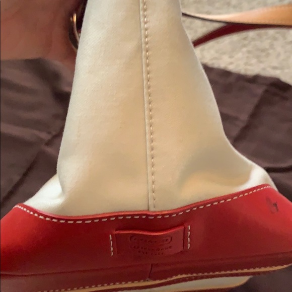 Coach leather/canvas tote - Picture 3 of 10